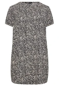 YOURS - Robe Noire & Blanche Floral Coupe Droite 14 YOURS - Robe Noire & Blanche Floral Coupe Droite -GrandeTendance Boutique d740ae3a 4f8e 41 137529 X