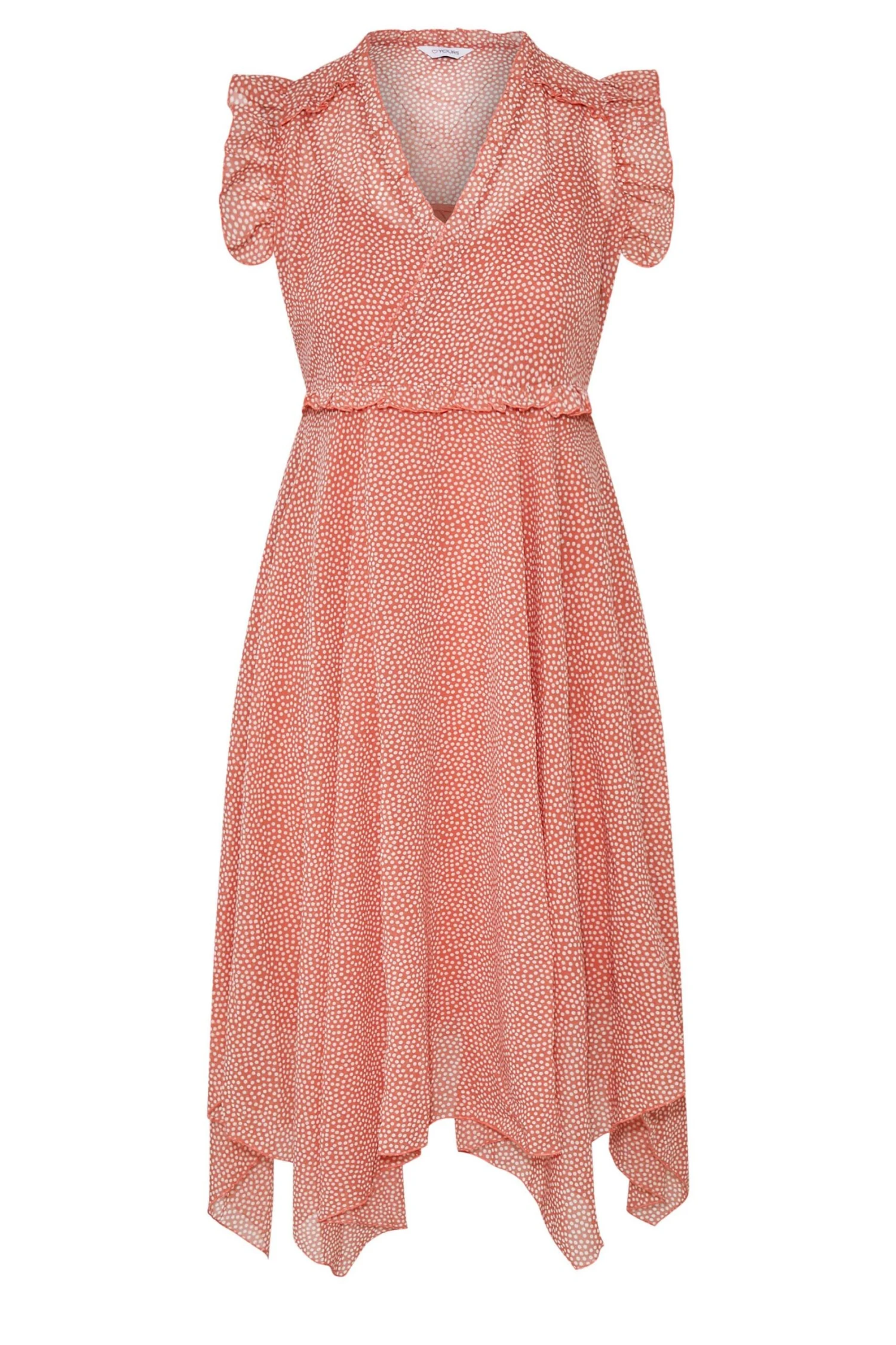 Robe Rose Corail à Pois Roulanté 8 Robe Rose Corail à Pois Roulanté – Image 6