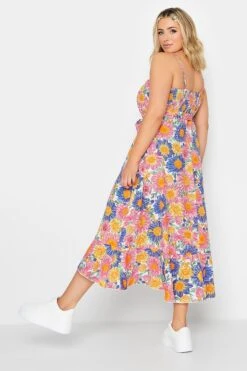 LIMITED COLLECTION - Robe Rose & Bleue Floral Midaxi Volanté -GrandeTendance Boutique d7d79d6e 502f 48 215497 C