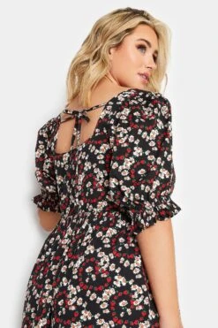 LIMITED COLLECTION - Robe Noire Floral Rouge Encolure Coeur -GrandeTendance Boutique d9f6d33b 08f8 47 215679 D