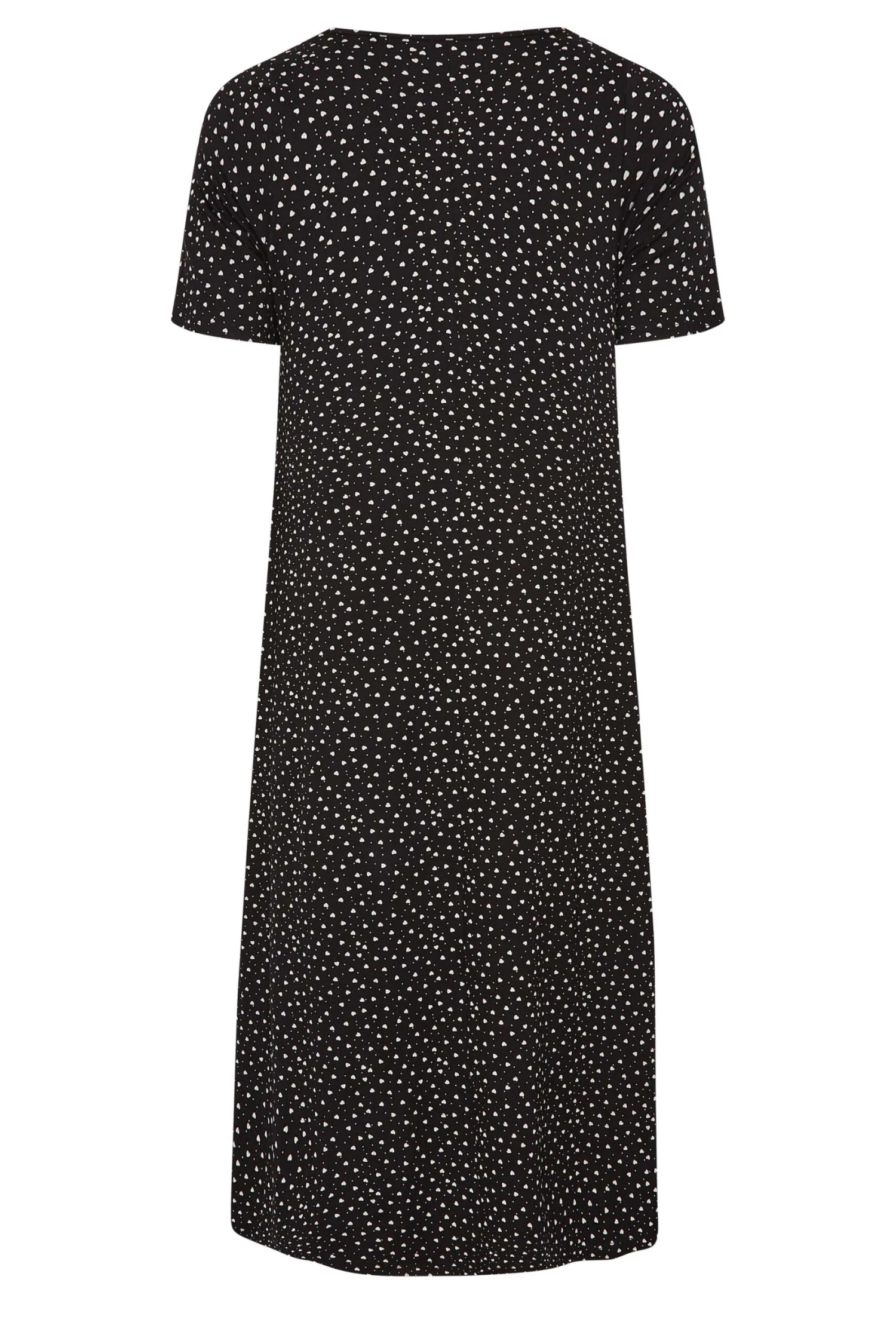 YOURS - Robe En Jersey Maxi Noire Design à Pois 9 YOURS - Robe En Jersey Maxi Noire Design à Pois – Image 7