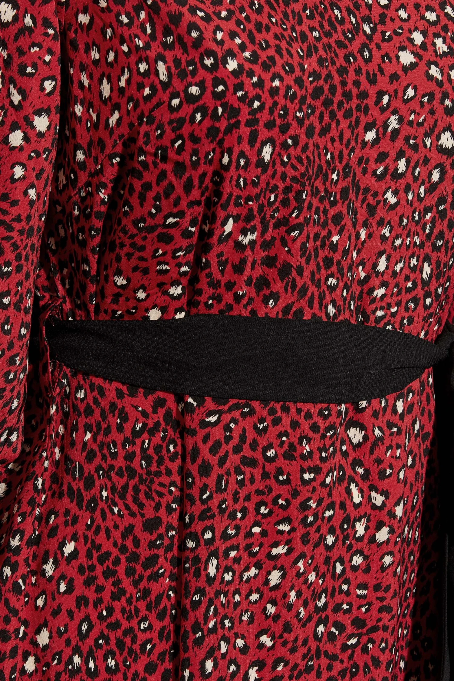 YOURS LONDON - Robe Rouge Imprimé Animal Avec Ceinture 7 YOURS LONDON - Robe Rouge Imprimé Animal Avec Ceinture – Image 5
