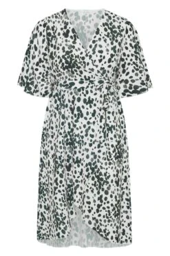 YOURS LONDON - Robe Blanche Dalmatien Style Portefeuille -GrandeTendance Boutique dedd092d cff7 45 161349 F