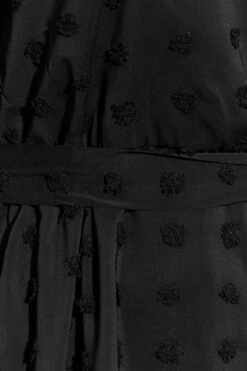 YOURS LONDON - Robe Noire Design à Pois Manches En Ballons -GrandeTendance Boutique dffa261f bbaa 43 161709 Z