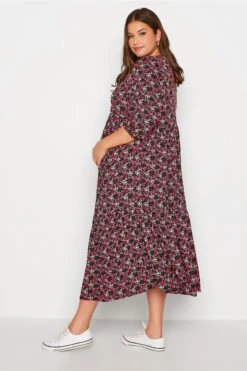BUMP IT UP MATERNITY - Robe Rose & Noire Floral Manches Longues Volanté 11 BUMP IT UP MATERNITY - Robe Rose & Noire Floral Manches Longues Volanté -GrandeTendance Boutique e00fb78c 4a2c 47 158372 C