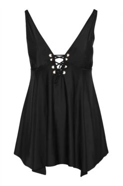 Robe De Bain Noire Volantée -GrandeTendance Boutique e0363051 5d7a 4e 150212 F