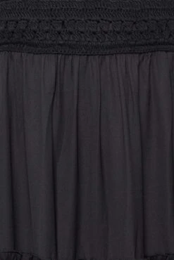 LIMITED COLLECTION - Robe Noire Midaxi Smocké Broderie -GrandeTendance Boutique e0382f91 c89d 49 215581 Z