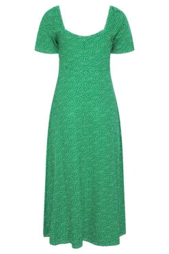 LIMITED COLLECTION - Robe Verte Maxi Design à Pois -GrandeTendance Boutique e0b2c51b 4966 45 214444 BK