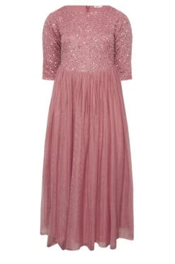 LUXE - Robe Rose Foncée Empiècement Sequin & Tulle 14 LUXE - Robe Rose Foncée Empiècement Sequin & Tulle -GrandeTendance Boutique e0ee43ec 5105 4f 161986 X