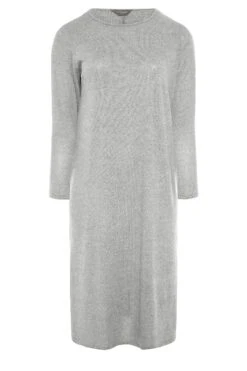 Robe Midi Grise En Maille -GrandeTendance Boutique e1e8d523 4393 43 192359 XR