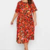 LIMITED COLLECTION - Robe Midaxi Rouge Imprimé Léopard -GrandeTendance Boutique e3891f34 2d83 4e 215757 B1