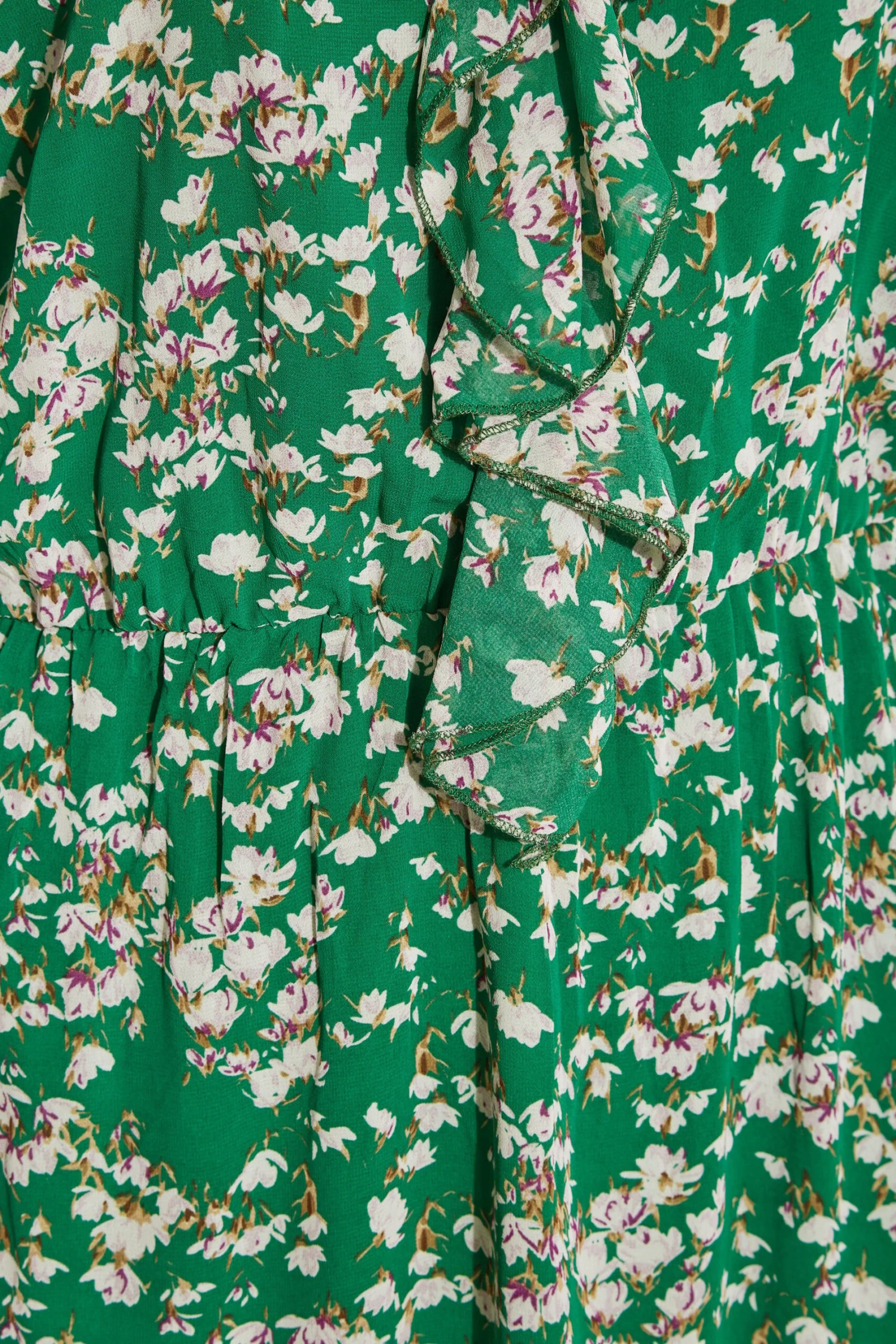 YOURS LONDON - Robe Verte Floral Volanté En Maxi 9 YOURS LONDON - Robe Verte Floral Volanté En Maxi – Image 7