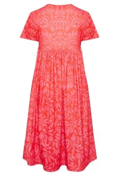 YOURS - Robe Rose Imprimé Abstrait Smocké Manches Courtes 13 YOURS - Robe Rose Imprimé Abstrait Smocké Manches Courtes -GrandeTendance Boutique e52802c1 9247 45 137386 Y