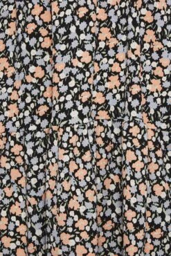 YOURS - Robe Midi Noire Petites Fleurs Design Cache-Coeur -GrandeTendance Boutique e6b3843f 12b5 40 301898 Z