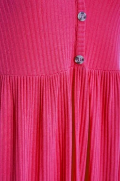 LIMITED COLLECTION - Robe Midi Rose Nervuré Peplum -GrandeTendance Boutique e6cce3af 01a5 46 214633 Z