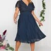 YOURS LONDON - Robe Bleue Marine Dentelle Volantée Demoiselle D'Honneur -GrandeTendance Boutique e7af3e45 b643 4a 161898 A