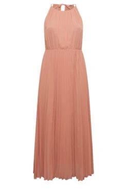 YOURS LONDON - Robe Rose Pâle Plissée Demoiselle D'Honneur -GrandeTendance Boutique e837da3a eece 49 161883 X
