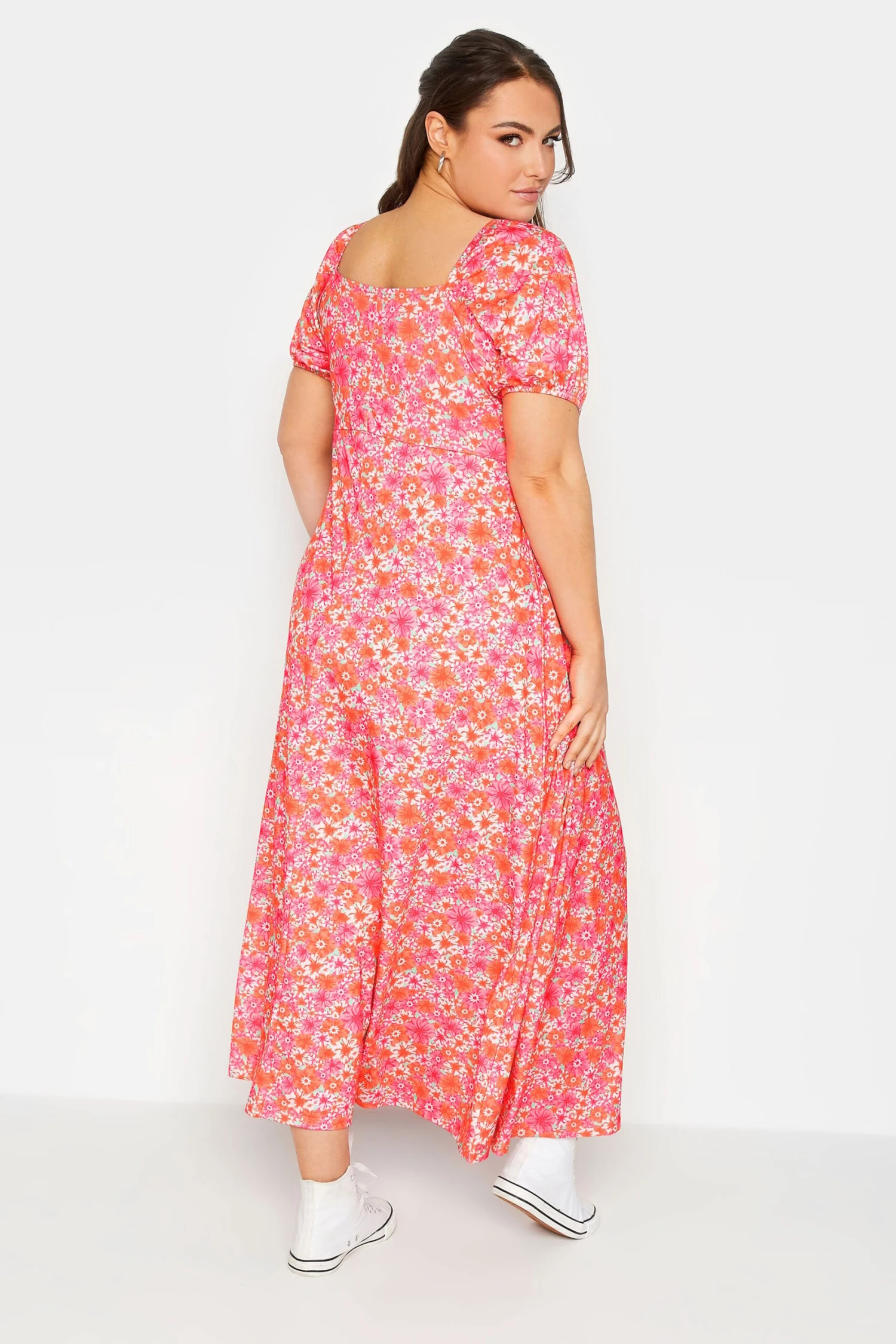 LIMITED COLLECTION - Robe Rose Floral Maxi Design Cache-Coeur 5 LIMITED COLLECTION - Robe Rose Floral Maxi Design Cache-Coeur â Image 3