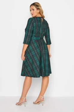 YOURS LONDON - Robe Verte Patineuse à Carreaux -GrandeTendance Boutique e95deb84 d27f 47 161850 C