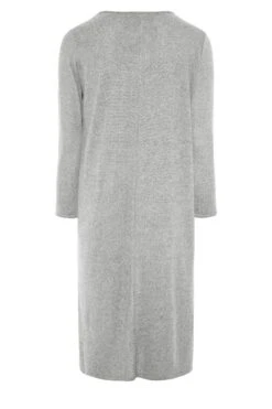 Robe Midi Grise En Maille -GrandeTendance Boutique e9765972 fa77 4e 192359 YR