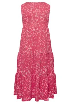 YOURS - Robe Midaxi Rose Smocké Floral Cache-Coeur 15 YOURS - Robe Midaxi Rose Smocké Floral Cache-Coeur -GrandeTendance Boutique ea260339 2db3 4e 301896 Y