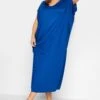 YOURS - Robe De Plage Maxi Bleue Roi Sans Manches