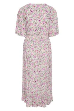 Robe Blanche Floral Midi Ourlet Plongeant -GrandeTendance Boutique eb3b6957 61c7 4f 137118 Y