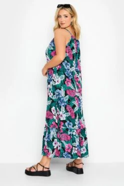 YOURS - Robe De Plage Tropicale Rose & Verte -GrandeTendance Boutique ec44e51b af58 46 150349 C