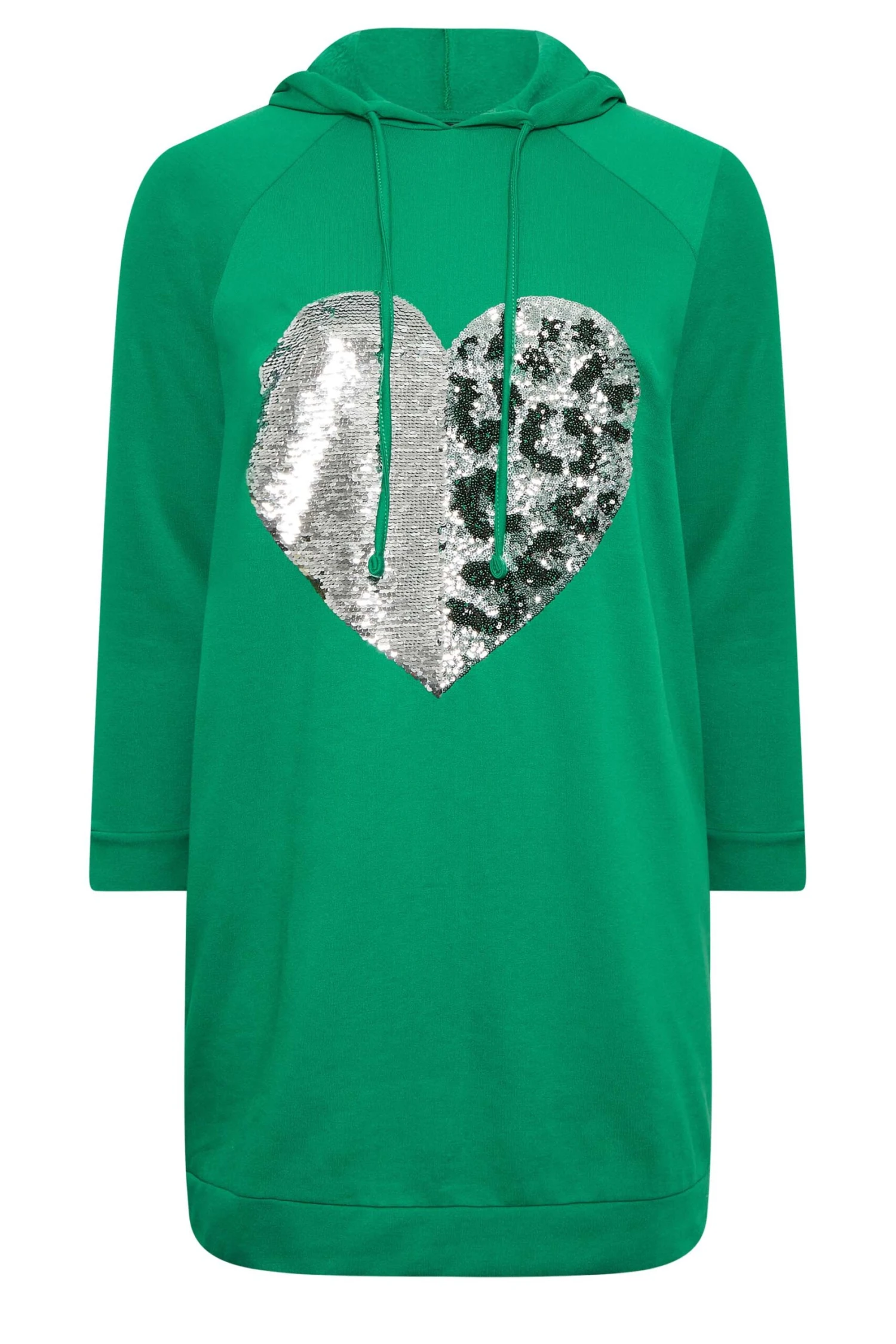 YOURS - Robe-Pull Verte Coeur Strass 8 YOURS - Robe-Pull Verte Coeur Strass â Image 6