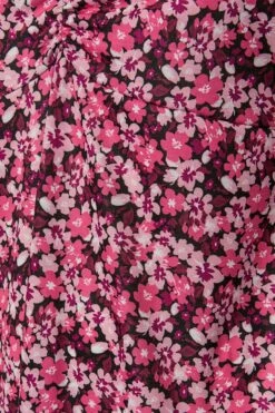 LIMITED COLLECTION - Robe Rose Fushia Floral Manches Longues -GrandeTendance Boutique ec87725e 43fb 42 215209 Z