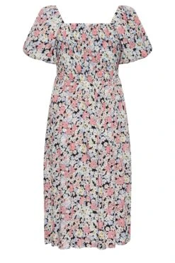 BUMP IT UP MATERNITY - Robe Rose & Blanche Floral Manches Bouffantes -GrandeTendance Boutique ee9f86bd d11c 4b 158402 Y