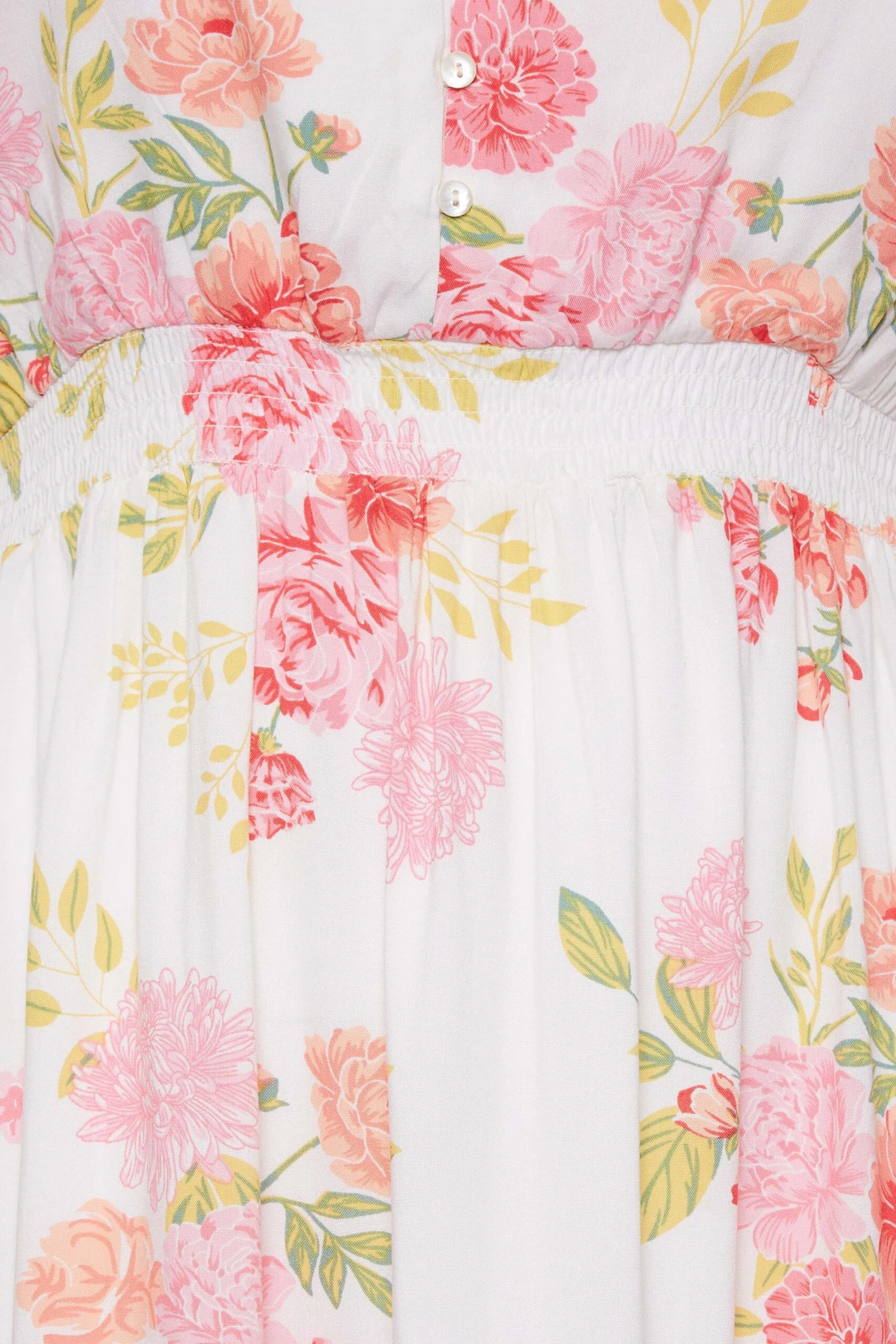 YOURS - Robe Blanche Floral Ourlet Plongeant Volanté 7 YOURS - Robe Blanche Floral Ourlet Plongeant Volanté – Image 5