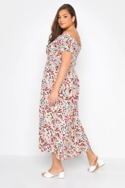 Robe Blanche Floral Rouge En Bardot Manches Courtes 12 Robe Blanche Floral Rouge En Bardot Manches Courtes -GrandeTendance Boutique f1f62491 45bd 4c 137095 C