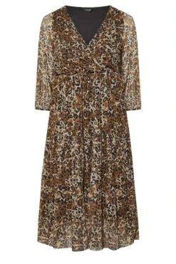 Robe Cache-Coeur Marron Léopard En Filet 14 Robe Cache-Coeur Marron Léopard En Filet -GrandeTendance Boutique f2754195 43c1 4b 300314 X