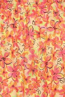 LIMITED COLLECTION - Robe Midi Orange Coupe Bardot Volanté -GrandeTendance Boutique f27bc442 d6e4 45 215544 Z