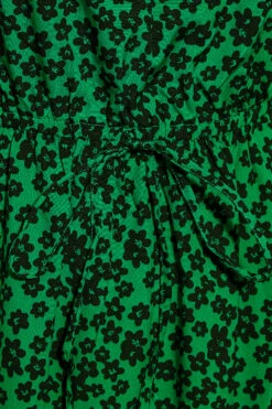 Robe Noire Floral Vert Volantée Manches Longues 11 Robe Noire Floral Vert Volantée Manches Longues -GrandeTendance Boutique f36db30f 0db2 48 137237 Z