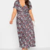 YOURS - Robe Maxi Cache-Coeur Rouge & Bleue Feuilles Volanté 1 YOURS - Robe Maxi Cache-Coeur Rouge & Bleue Feuilles Volanté -GrandeTendance Boutique f3bc86f3 6ab2 4f 302158 A