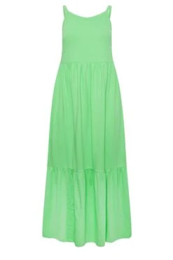 YOURS - Robe Verte Volantée Fines Bretelles Maxi En Jersey 14 YOURS - Robe Verte Volantée Fines Bretelles Maxi En Jersey -GrandeTendance Boutique f49efd10 3c0e 40 137362 X