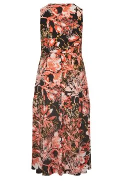 YOURS - Robe Maxi Noire Cache-Coeur Floral Orange 15 YOURS - Robe Maxi Noire Cache-Coeur Floral Orange -GrandeTendance Boutique f525d2e2 04d9 48 301901 Y