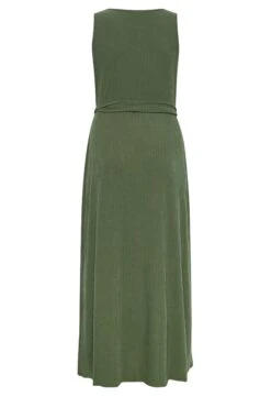 YOURS - Robe Verte Kaki Boutonnée Maxi En Jersey -GrandeTendance Boutique f57893fa 654a 4f 137542 Y