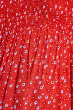 BUMP IT UP MATERNITY - Robe Rouge Floral Midi -GrandeTendance Boutique f58075f6 cef8 4c 158350 Z