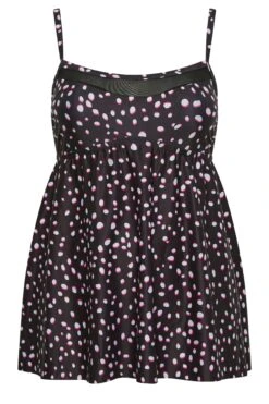 YOURS - Robe De Bain Noire à Pois Volantée -GrandeTendance Boutique f5c1091b 5f13 42 150305 X