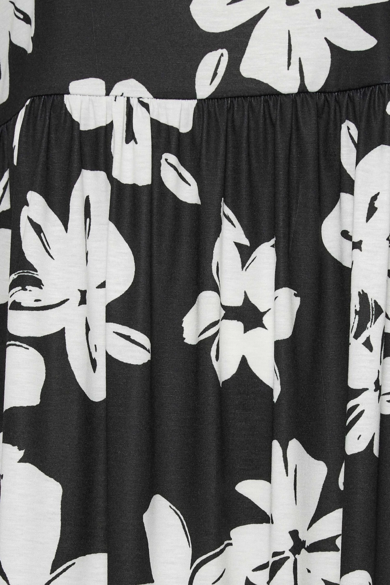 LIMITED COLLECTION - Robe Midi Smocké Noire Floral Blanc 7 LIMITED COLLECTION - Robe Midi Smocké Noire Floral Blanc – Image 5