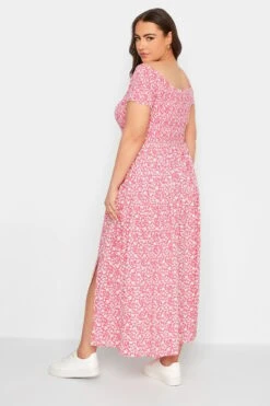 Robe Floral Maxi Rose Encolure Bardot 11 Robe Floral Maxi Rose Encolure Bardot -GrandeTendance Boutique f60ee195 1bb6 4c 137341 C