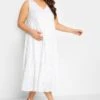 BUMP IT UP MATERNITY - Robe Midi Blanche Broderie Anglaise -GrandeTendance Boutique f6345b0a 5521 43 158399 B