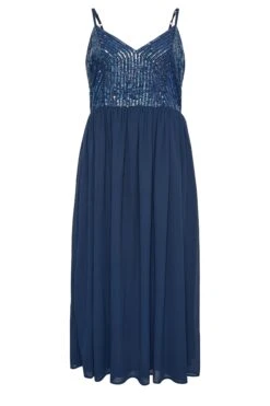 LUXE - Robe Bleue Marine Maxi Fines Bretelles à Sequins 14 LUXE - Robe Bleue Marine Maxi Fines Bretelles à Sequins -GrandeTendance Boutique f7a37d70 5354 44 161995 X