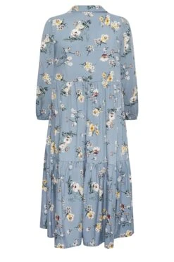 YOURS - Robe Bleue Imprimé Floral Jaune 15 YOURS - Robe Bleue Imprimé Floral Jaune -GrandeTendance Boutique f853a875 3257 45 301170 Y