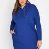YOURS - Robe-Pull Bleue Roi à Capuche & Poches -GrandeTendance Boutique f95ee541 0cae 41 301729 A