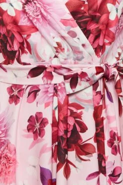 YOURS LONDON - Robe Rose & Rouge Floral Patineuse -GrandeTendance Boutique fa382e3d bc08 4b 162127 Z