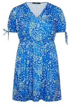 LIMITED COLLECTION - Robe Courte Bleue En Floral 18 LIMITED COLLECTION - Robe Courte Bleue En Floral -GrandeTendance Boutique fa790b92 bc47 4a 215779 X